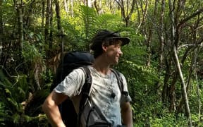 Jono Hartland at Te Araroa on Day 50 of the Hike for Life, back in January.