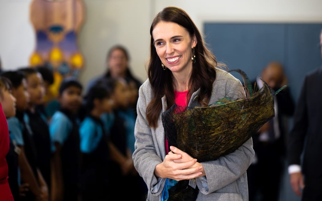 Jacinda Ardern makes Mana Ake announcement, Manurewa, 15 April