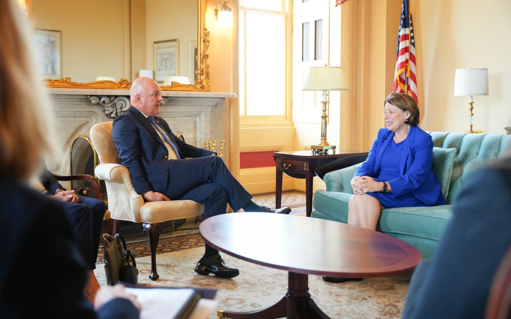 Christopher Luxon meets with senior US senator, Democrat Amy Klobuchar, in Washington DC.