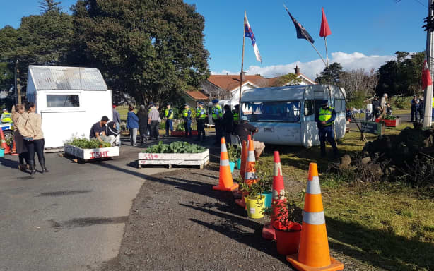 Police are at Ihumātao in Auckland to evict occupants that have been living on the land for the last two years.