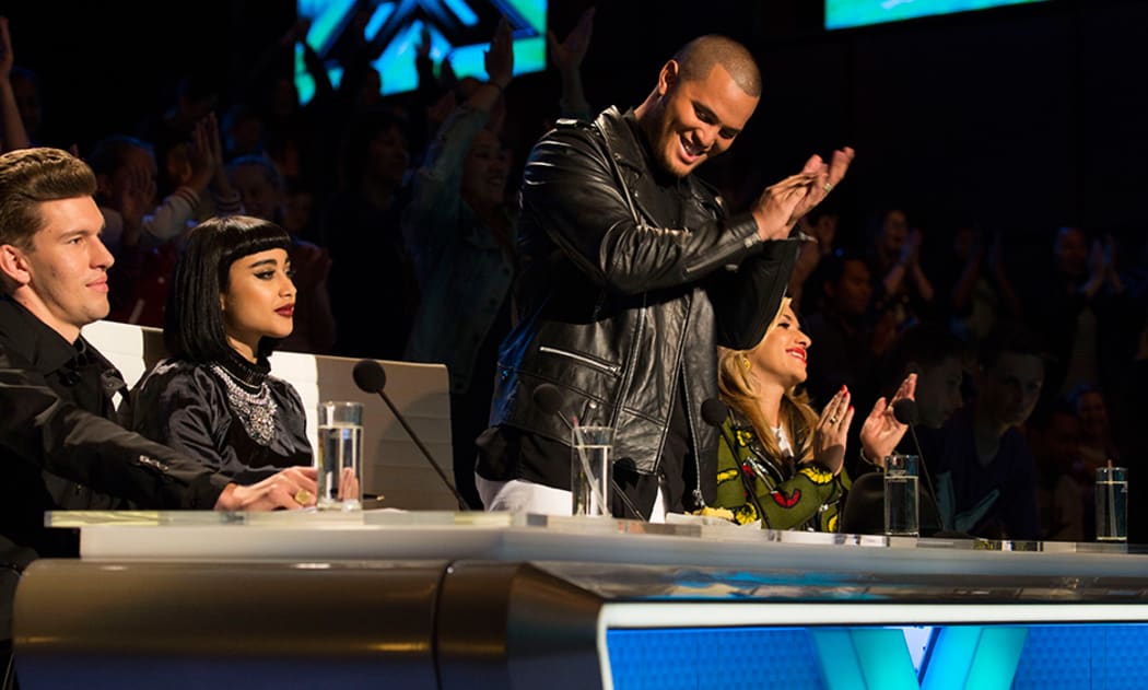 The X Factor NZ judging panel.