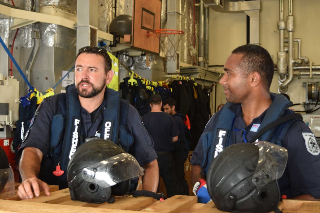 The combined operation involved personnel from the New Zealand Defence Force, New Zealand’s Ministry for Primary Industries, Republic of Fiji Navy, and Fiji’s Ministry of Fisheries and Revenue and Customs Service.