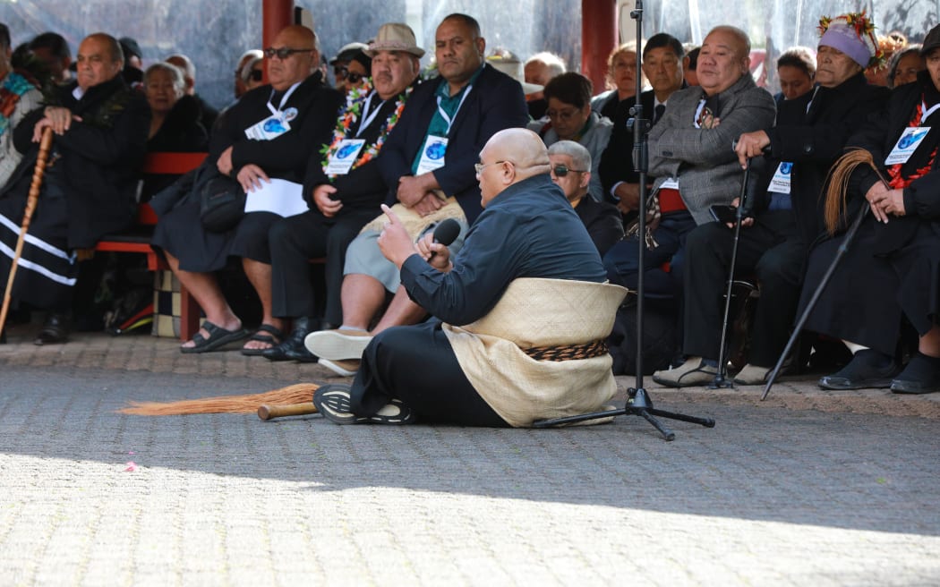 A large Pacific delegation with leaders from an array of Pacific countries were welcomed by Kingi Tuheitia to Turangawaeware Marae during his koroneihana celebrations.