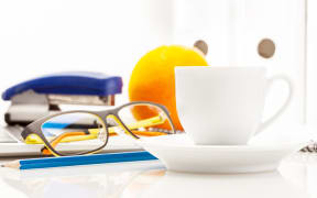 Photo of an office desk
