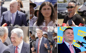 Christopher Luxon, Chlöe Swarbrick, Debbie Ngarewa-Packer, Winston Peters, and Chris Hipkins at Rātana Pa and David Seymour giving his state of the nation speech.