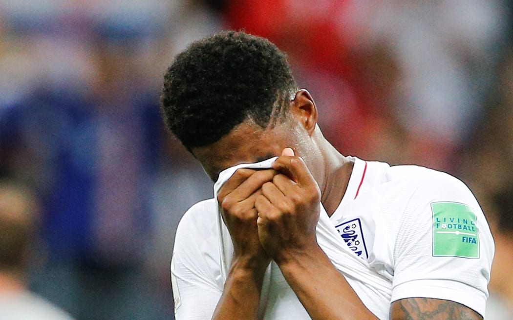 Marcus Rashford of England after their semi-final loss to Croatia.