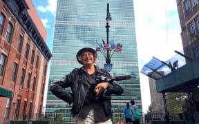 Gaylene Preston filming My Year with Helen.