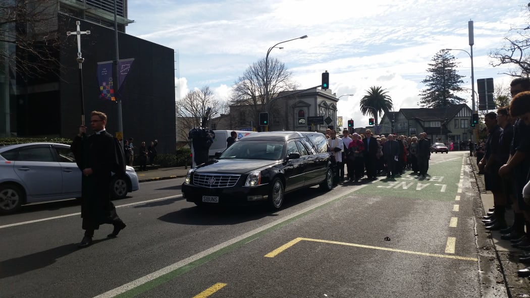 The hearse at Sir John Graham's funeral.