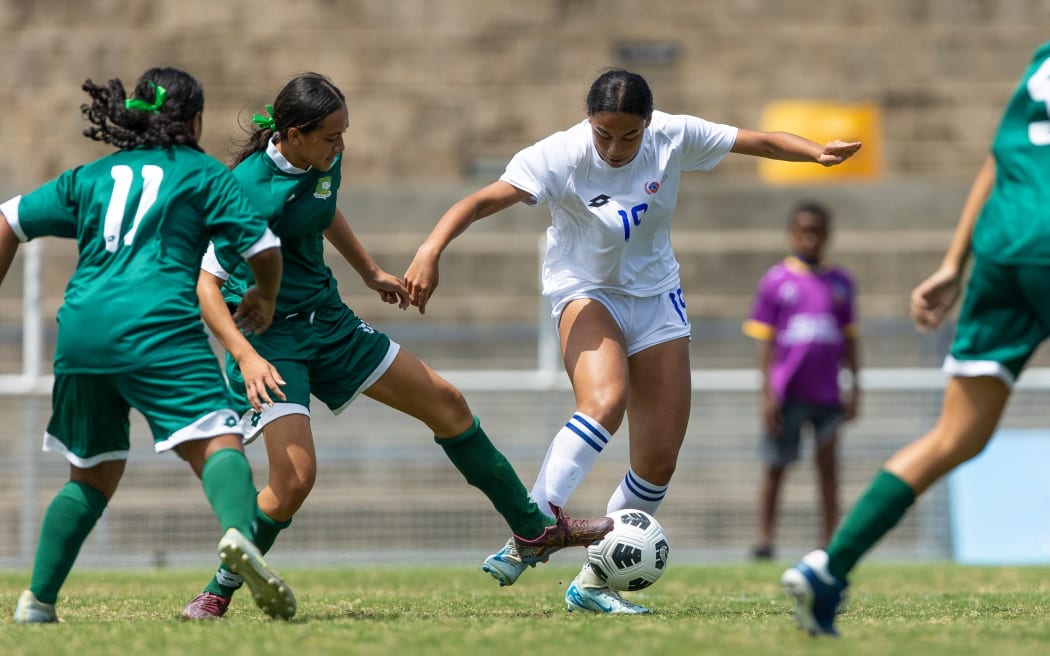 Samoa’s Ayres Ava OFC U-16 Women's Championship 2024, Cook Islands v Samoa, HFC Bank Stadium, Suva, Sunday 8 September 2024. Photo: Kirk Corrie / www.phototek.nz