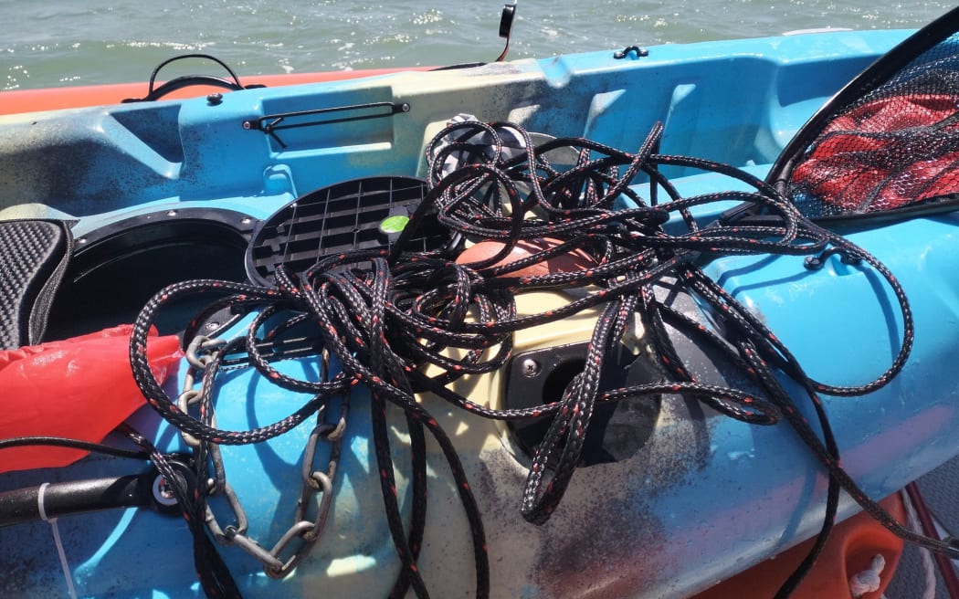 An unattended kayak was found off Raumati Beach.