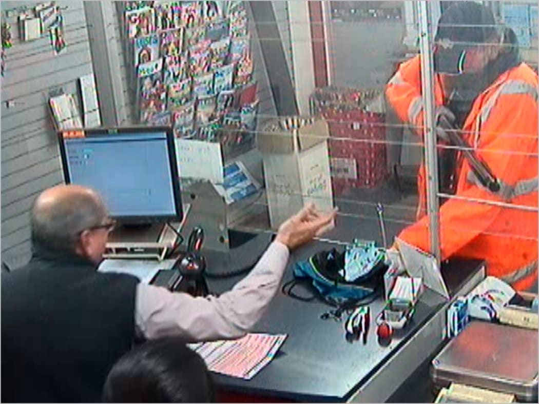 CCTV footage of the robbery
