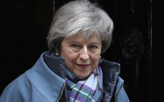 Britain's Prime Minister Theresa May leaves 10 Downing Street in London on 29 January 2019, to head to the House of Commons.