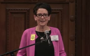 Dr Therese Arseneau speaking in an Electoral Commission video in 2014.