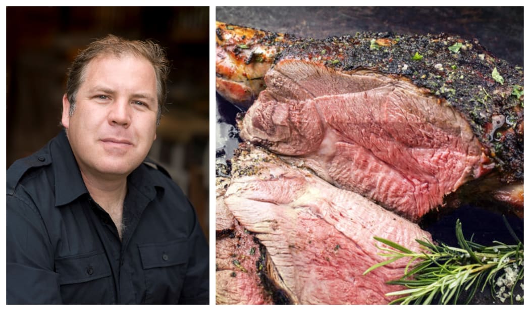 Richard Cornish and roast lamb