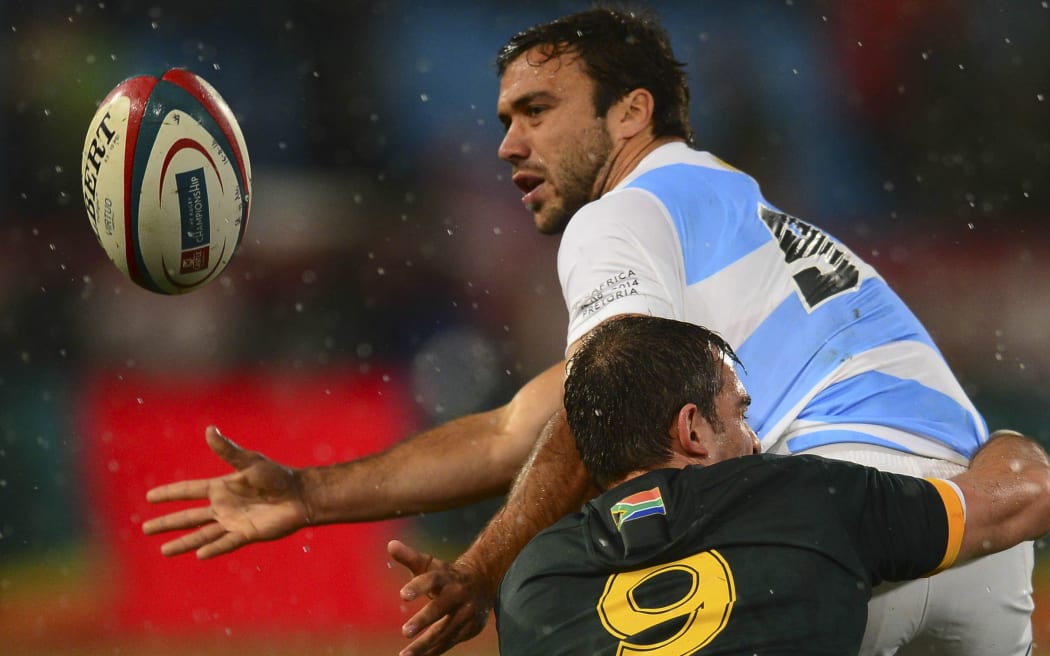 Argentina halfback Martin Landajo