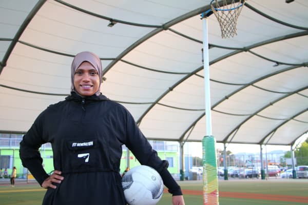 Mariam Bahar, Te Kura Māori o Ngā Tapuwae's assistant principal, is part of the women's netball team New Zealand Ferns.