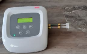 One of the breath test devices being used in the bowel cancer trial