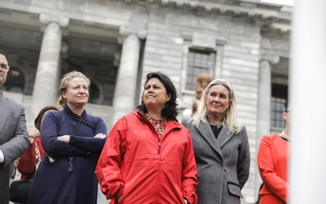 Labour Party health spokesperson Dr Ayesha Verrall at the Smokefree rally at Parliament on 13 December.