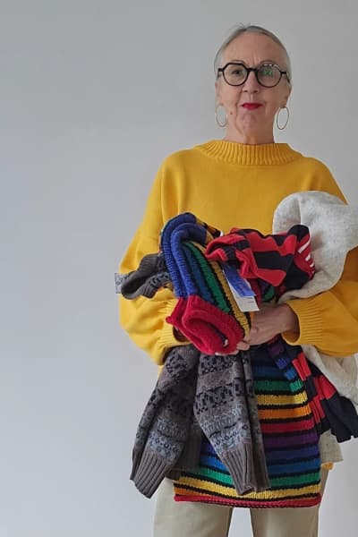 Fashion historian and vintage clothing reseller Dianne Ludwig.