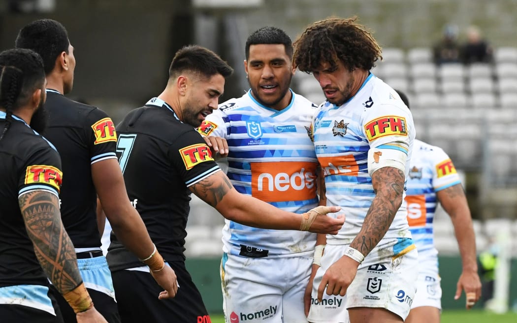 2020 NRL Round 14 - Cronulla-Sutherland Sharks v Gold Coast Titans, Netstrata Jubilee Stadium, 2020-08-15. Digital image by Chucky _ Grant / NRL Photos