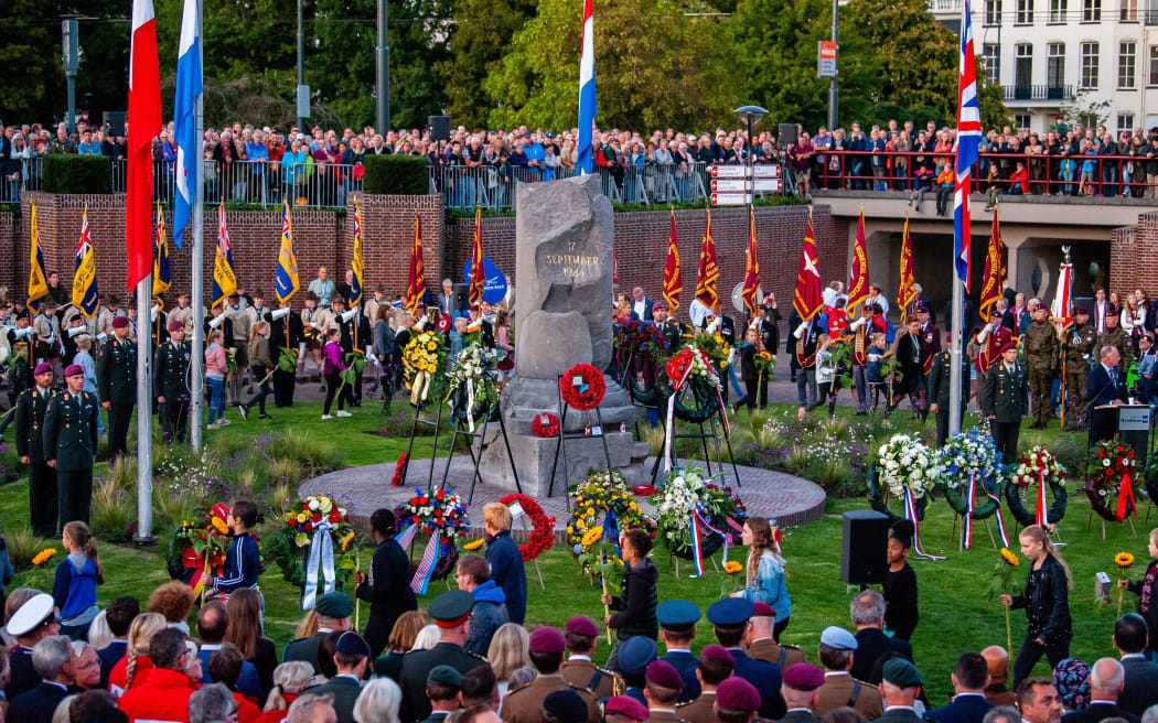 A view of the 75th anniversary of the Battle of Arnhem ceremony, in Arnhem on September 20th, 2019. (Photo by Romy Arroyo Fernandez/NurPhoto)