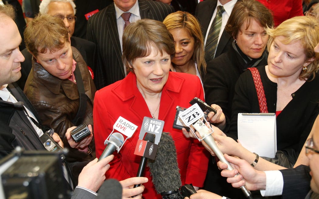 Helen Clark on the campaign trail in 2008.