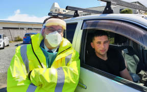 National MP Dr Shane Reti administering Covid-19 vaccinations in Ruakaka.