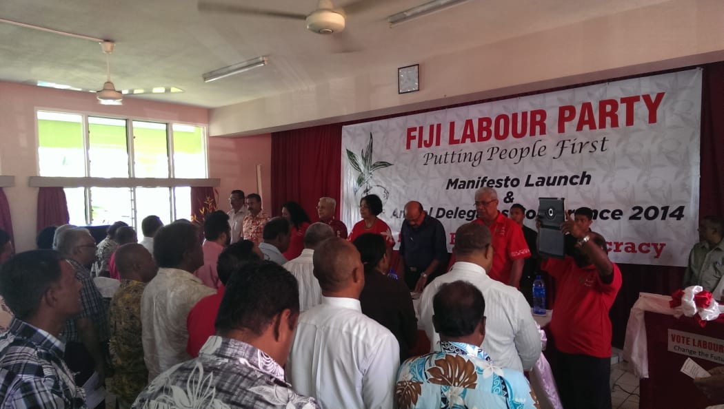 Members at the launch of the Fiji Labour Party's Manifesto in Suva