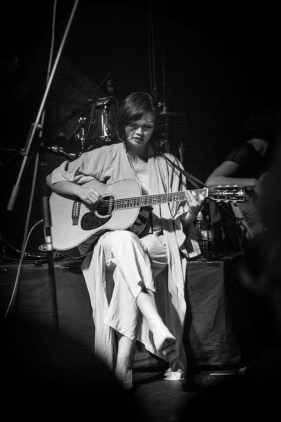 Bic Runga performing at Galatos for The Others Way Festival. 1 September 2017.