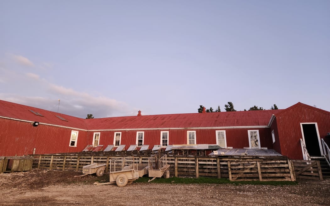 The woolshed at Puketoro Station
