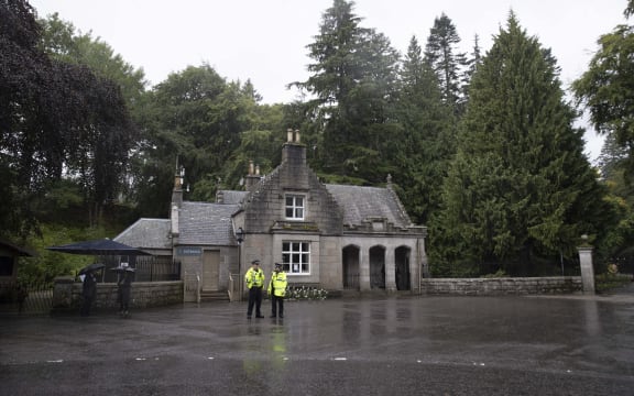 A view of Balmoral Castle as the members of Royal Household arrive following an announcement Britain's Queen Elizabeth II is under "medical supervision" over concerns for her health, in Aberdeenshire, Scotland, United Kingdom on September 9, 2022.