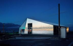 The new Wakatu Quay building at night