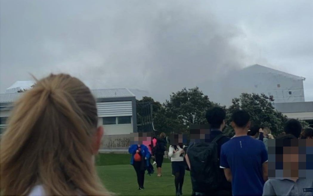 Fire at St Kentigern College in Auckland on 19 November 2025.