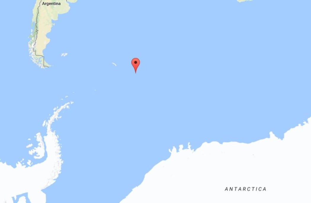 The quake stuck north of Antarctica near the near the South Sandwich Islands chain.