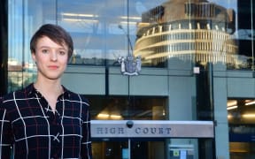 Sarah Thomson's during the climate change case at the High Court in Wellington in June.