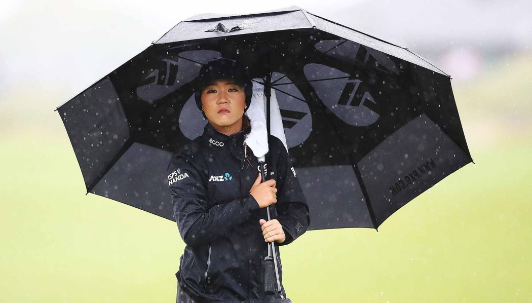 A frustrated Lydia Ko at the weather disrupted NZ Women's Open