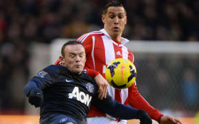 Manchester United's Wayne Rooney in action.
