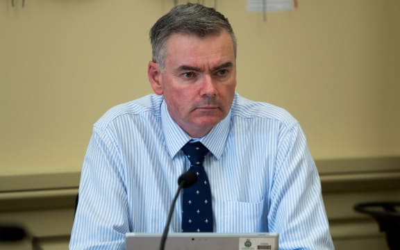 National MP for Coromandel Scott Simpson listens to a submission to the Health Select committee on a petition to permit medically-assisted dying.