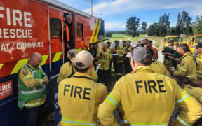 Firefighters have been battling a huge scrub fire at Bridge Hill, in the Canterbury High Country. Sunday 8 December, 2024.