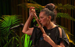 Ariana Tikao plays taonga pūoro