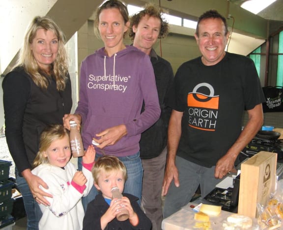 Joanie Williams, Kat Gunson, Andy Gunson, Richard Williams, Olivia and Toby Gunson