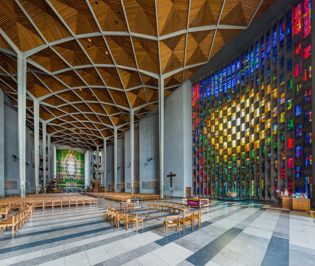 Coventry Cathedral Interior, West Midlands, UK
