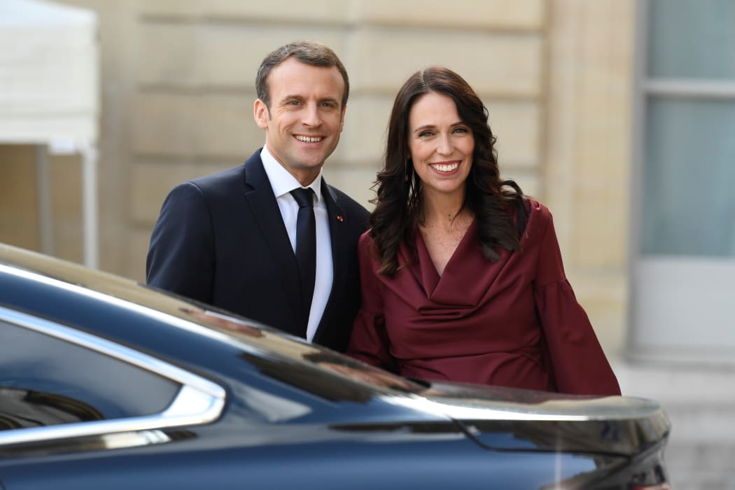 Emmanuel Macron and Jacinda Ardern have announced a joint effort to work toward curbing terrorism on social media. File photo.