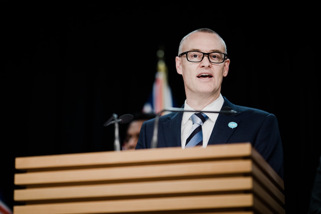 David Clark addresses media after announcing his resignation as minister of health on 2 July, 2020.