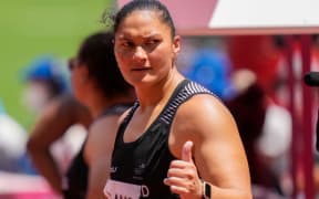 New Zealand's Dame Val Adams, Shotput Final, Olympic Stadium, Tokyo 2020 Olympic Games. Sunday 01 August 2021. Mandatory credit: Â© John Cowpland / www.photosport.nz