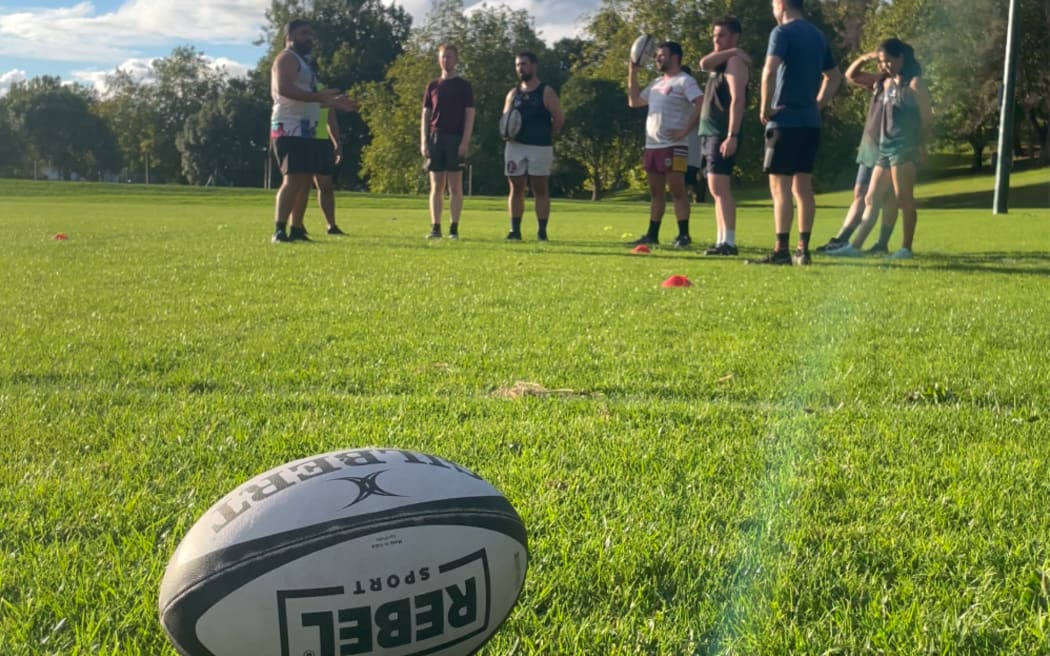 The touch team practicing at Western Park, Ponsonby.