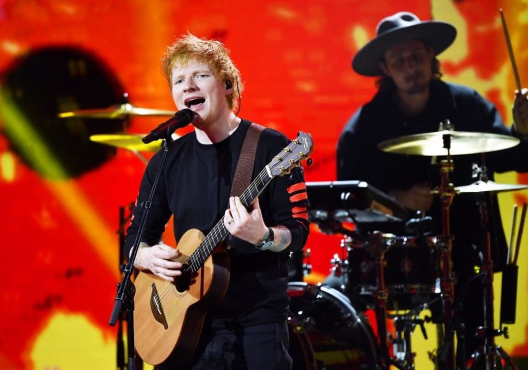Ed Sheeran appears in Idol on TV4 during his visit to Sweden 2021-10-08
(