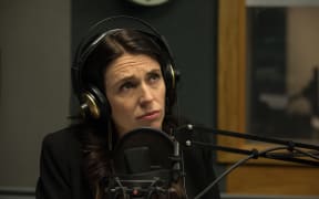 Prime Minister Jacinda Ardern talking to Morning Report in the RNZ Auckland studio.