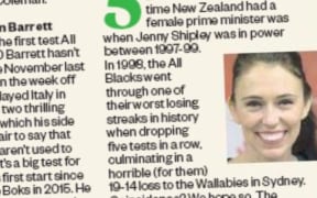 The article that kicked off claims of a Jacinda Ardern "curse" on the All Blacks.