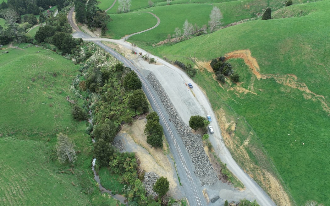 Northland railway line when 88km of the track had been rebuilt.
